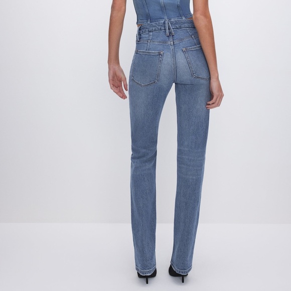 NWT Good American Good Icon Straight Jeans (2) - Picture 4 of 9